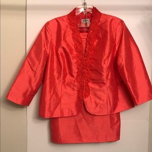 Nicolette 2-Piece Peach Skirt Suit Women’s